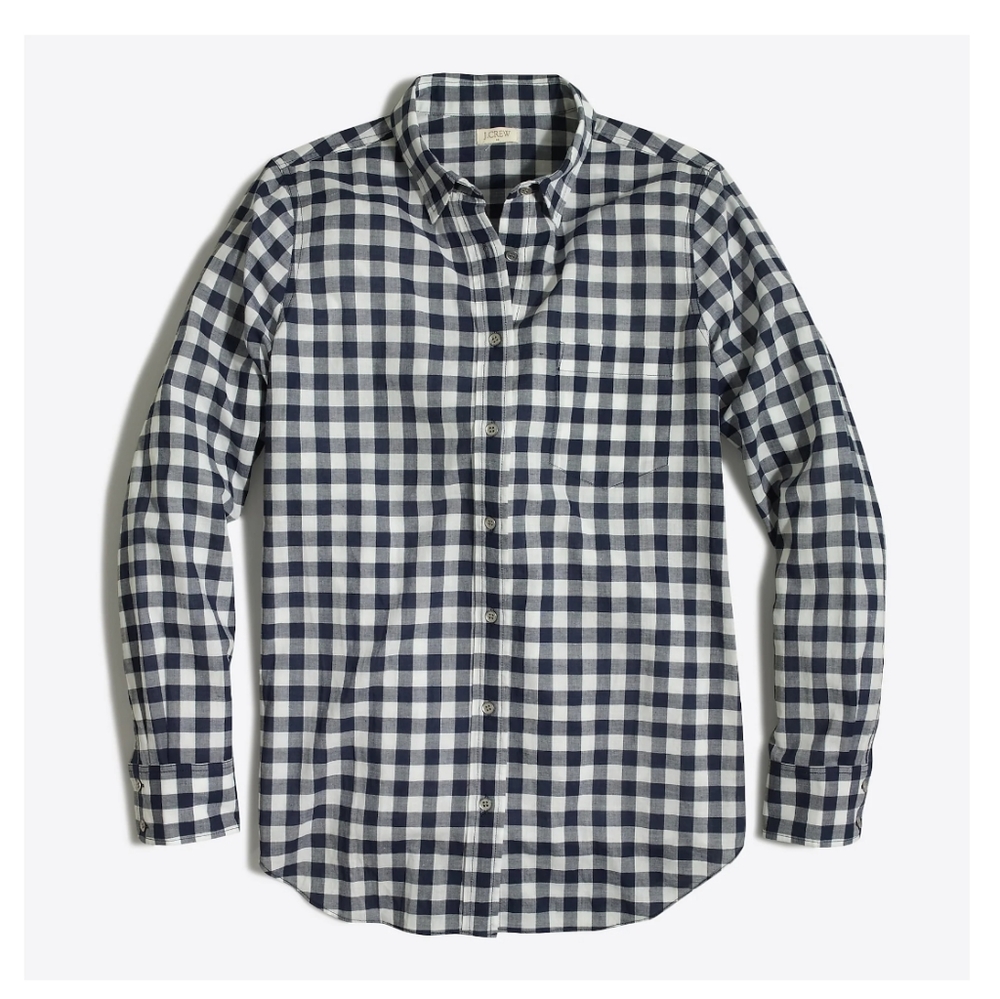 J. Crew Factory Gingham Classic Button-Down Shirt